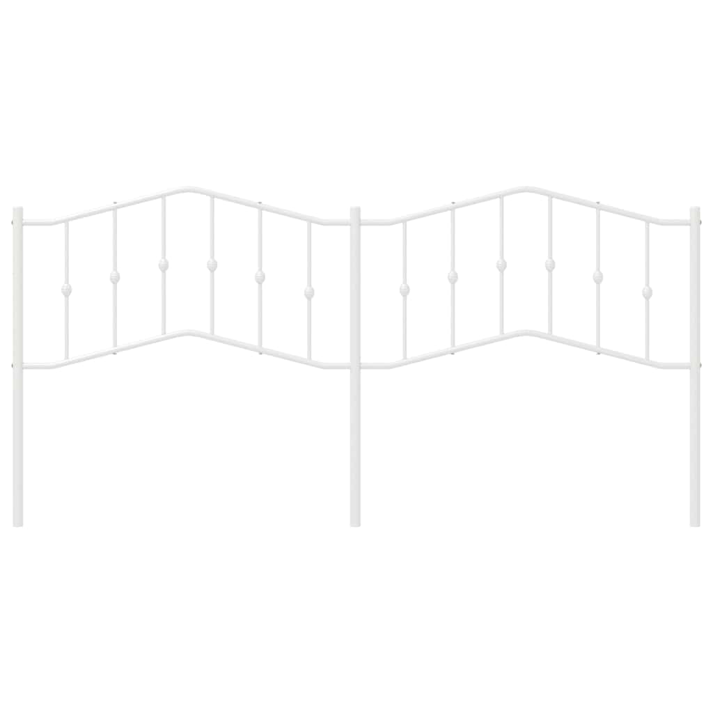 udskiftningsgavl 193 cm metal hvid