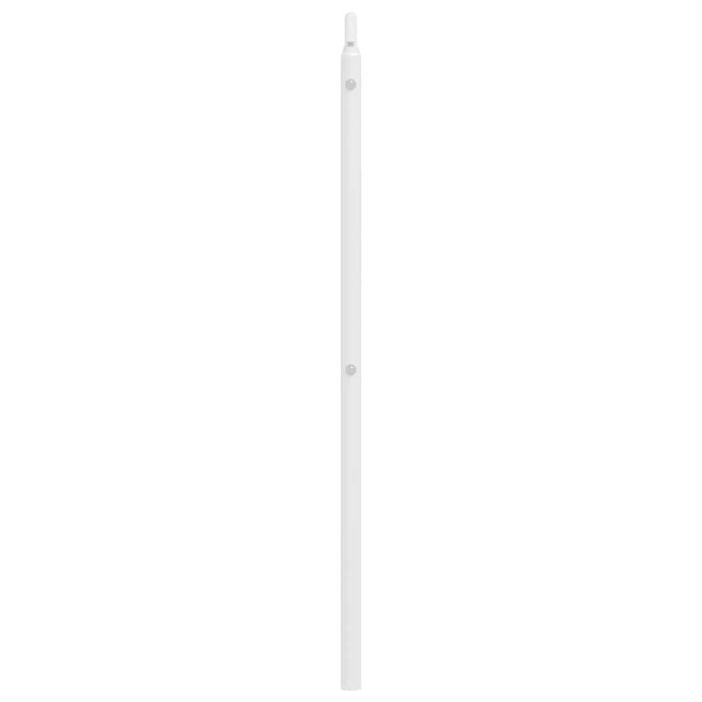 udskiftningsgavl 193 cm metal hvid
