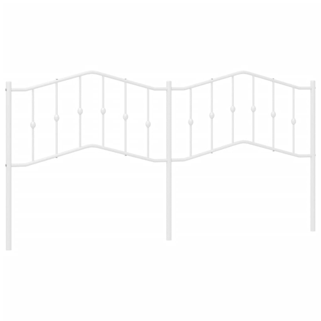 udskiftningsgavl 200 cm metal hvid