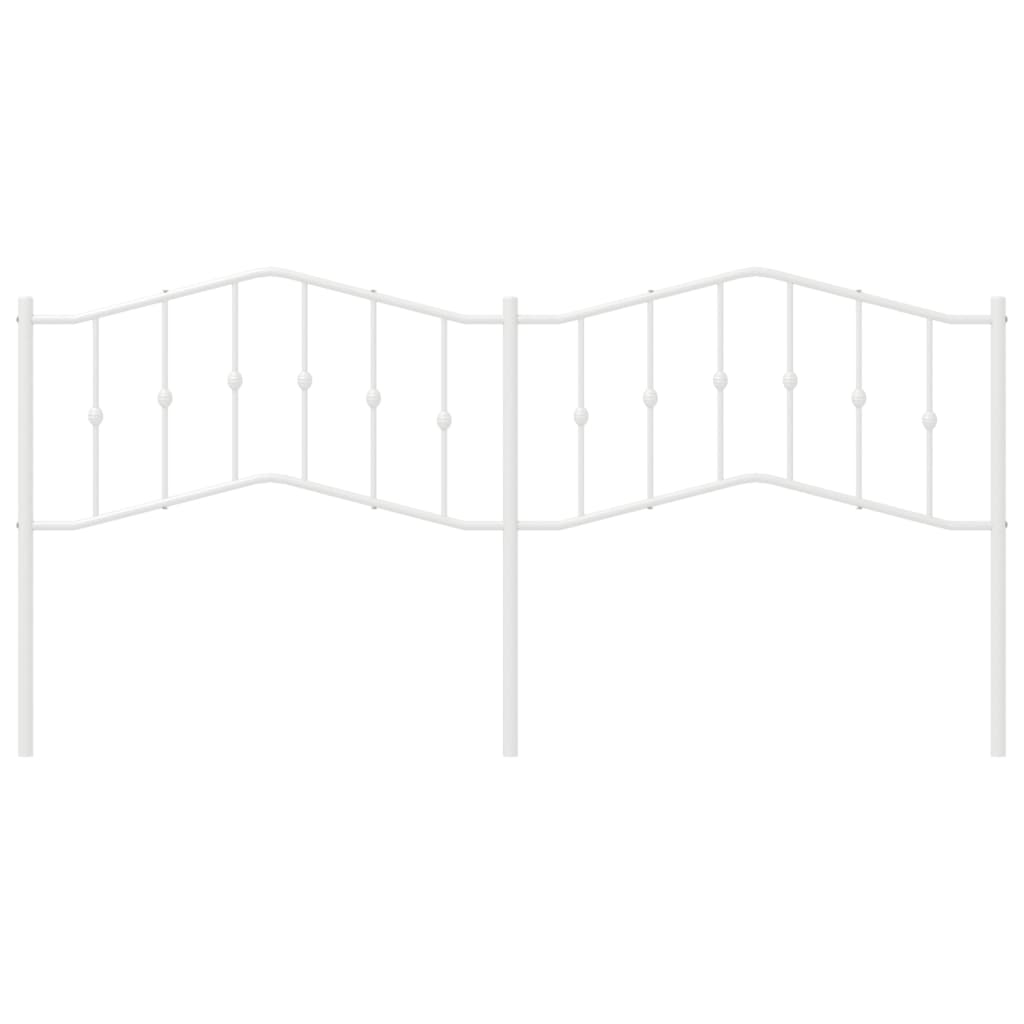 udskiftningsgavl 200 cm metal hvid