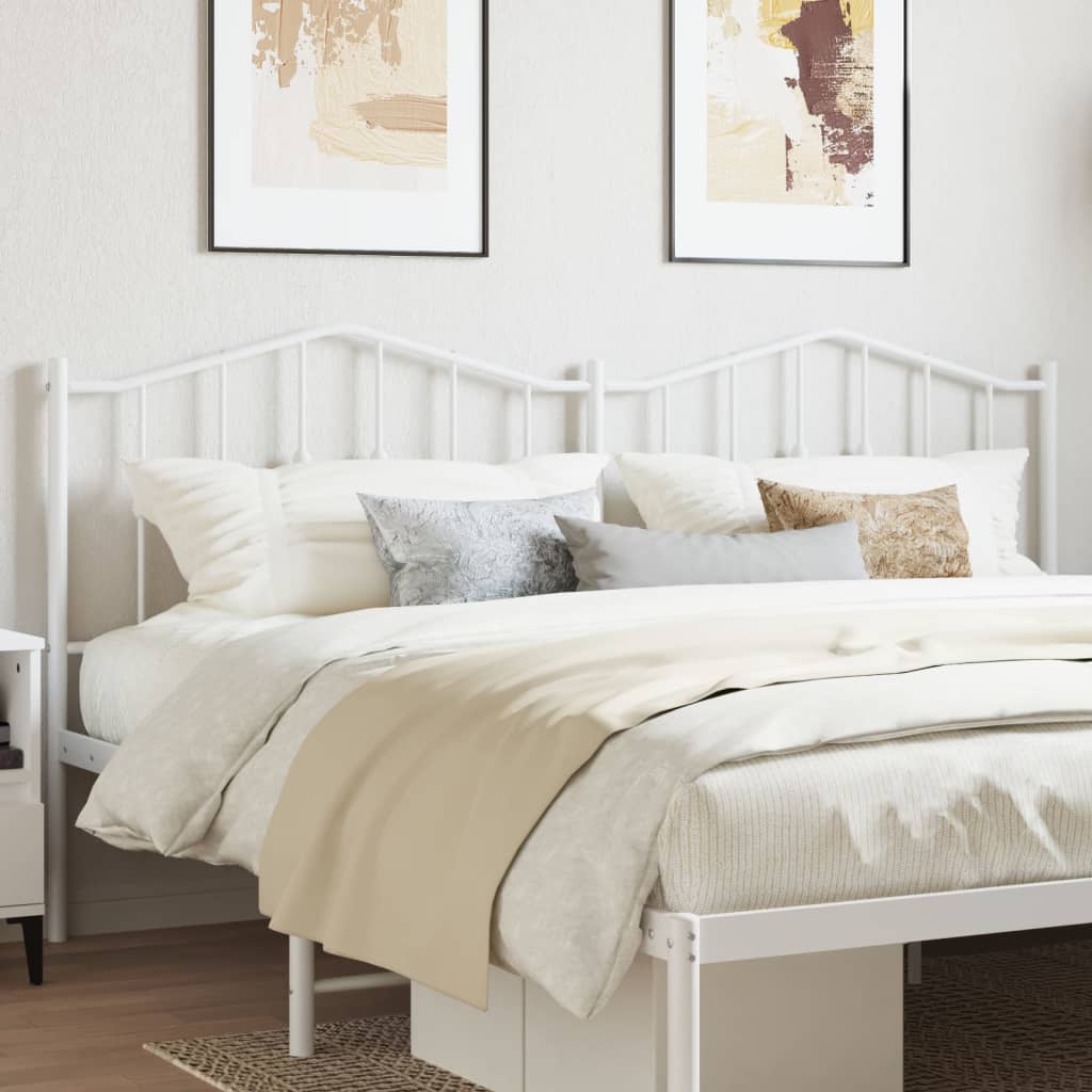 udskiftningsgavl 200 cm metal hvid