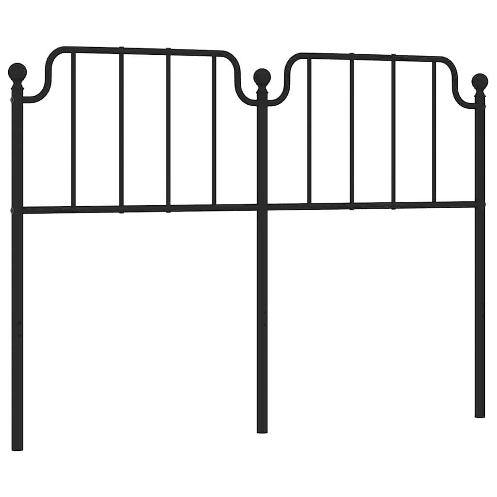 udskiftningsgavl 150 cm metal sort