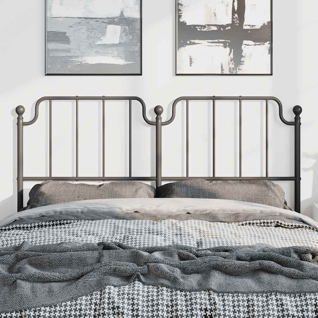 udskiftningsgavl 150 cm metal sort