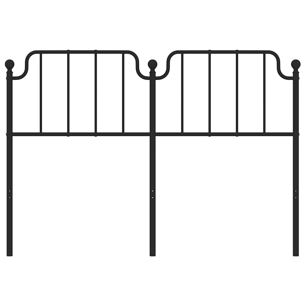 udskiftningsgavl 150 cm metal sort