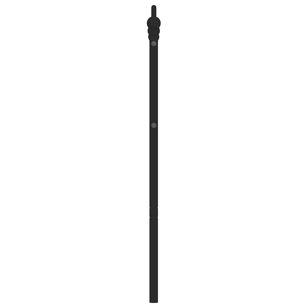 udskiftningsgavl 150 cm metal sort