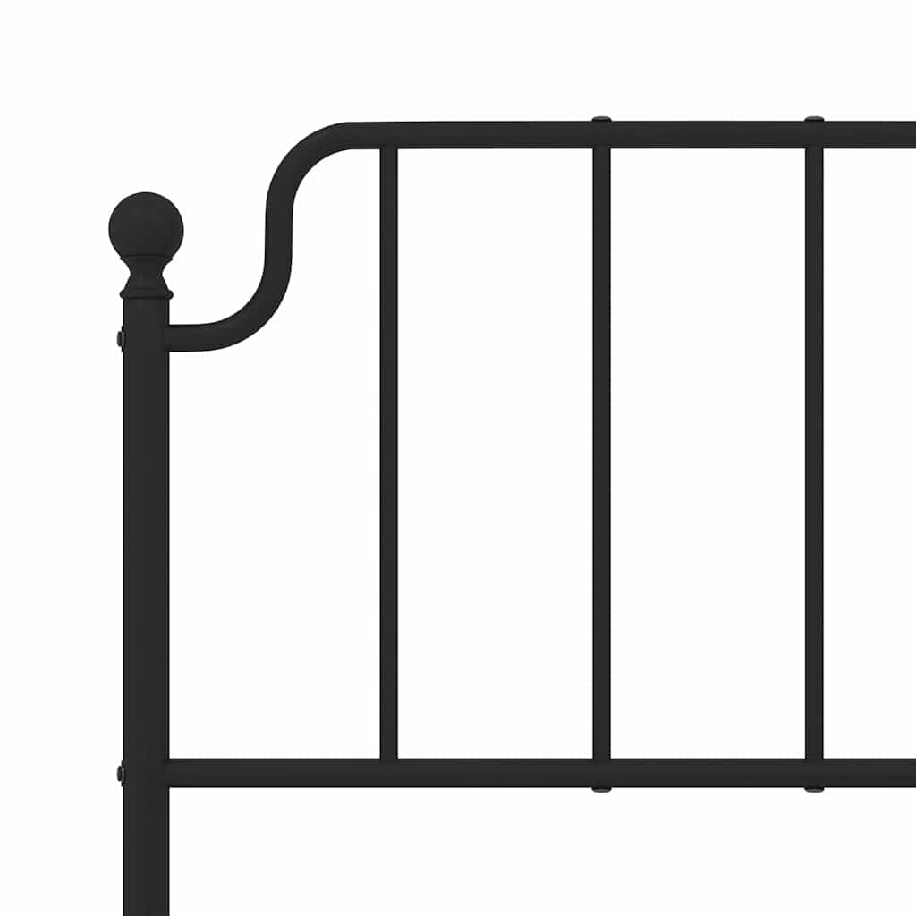 udskiftningsgavl 150 cm metal sort