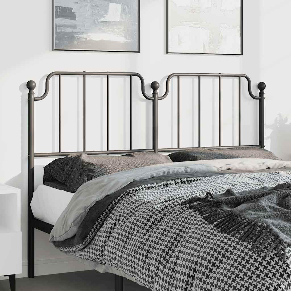 udskiftningsgavl 150 cm metal sort