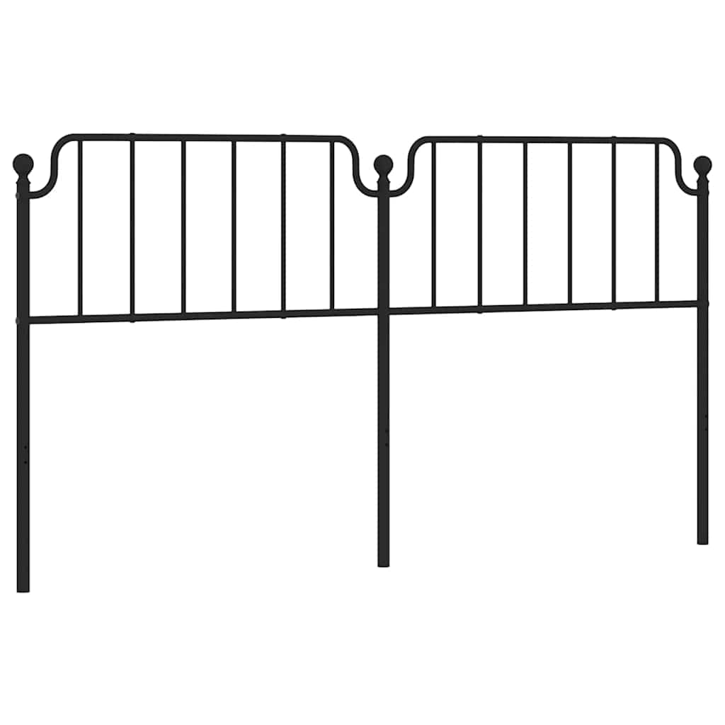 udskiftningsgavl 180 cm metal sort