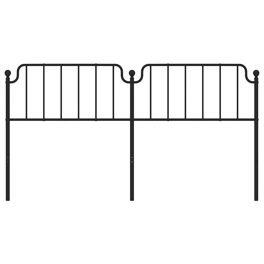 udskiftningsgavl 180 cm metal sort