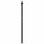 udskiftningsgavl 180 cm metal sort
