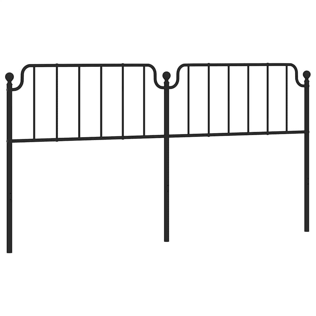 udskiftningsgavl 193 cm metal sort