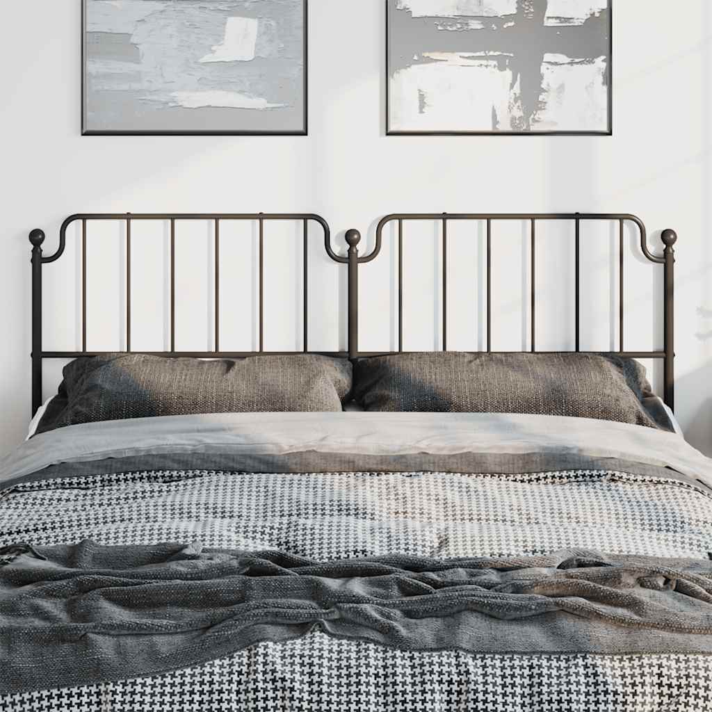 udskiftningsgavl 193 cm metal sort