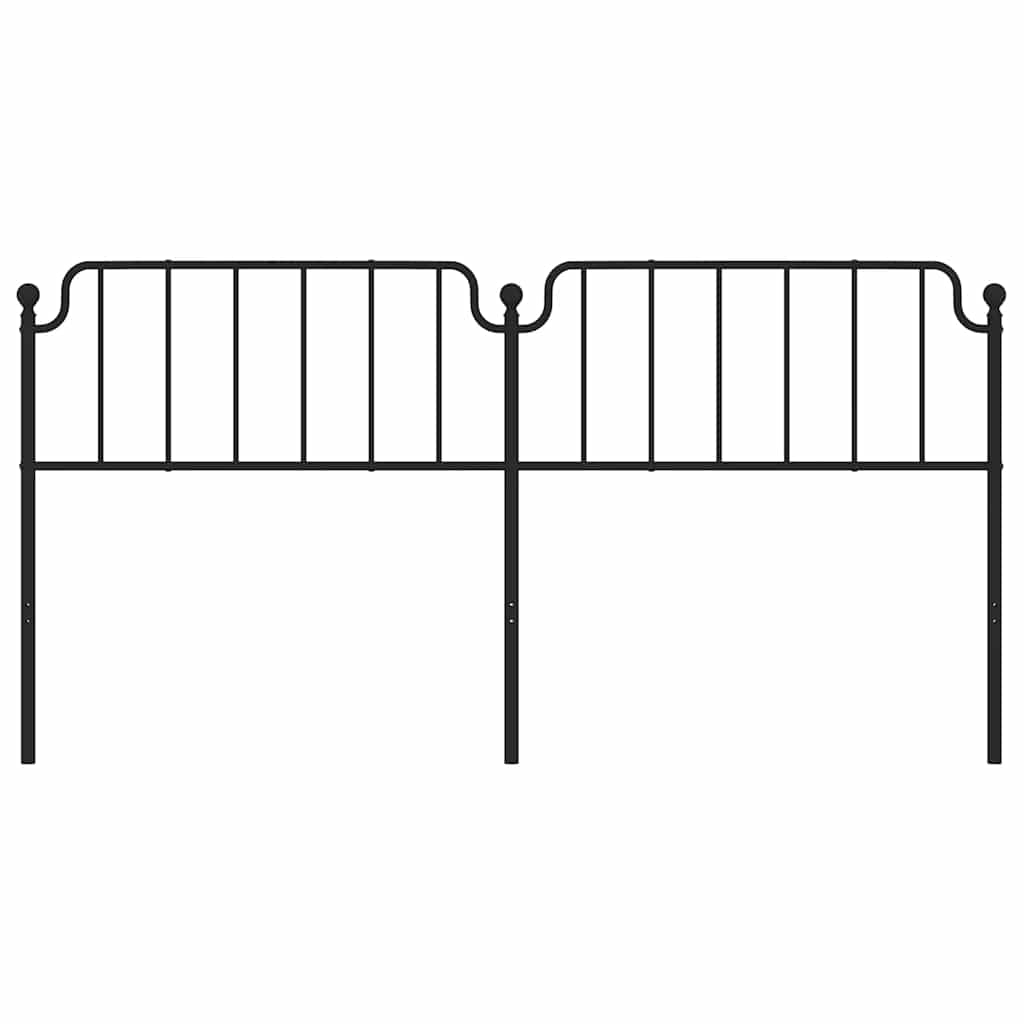 udskiftningsgavl 193 cm metal sort