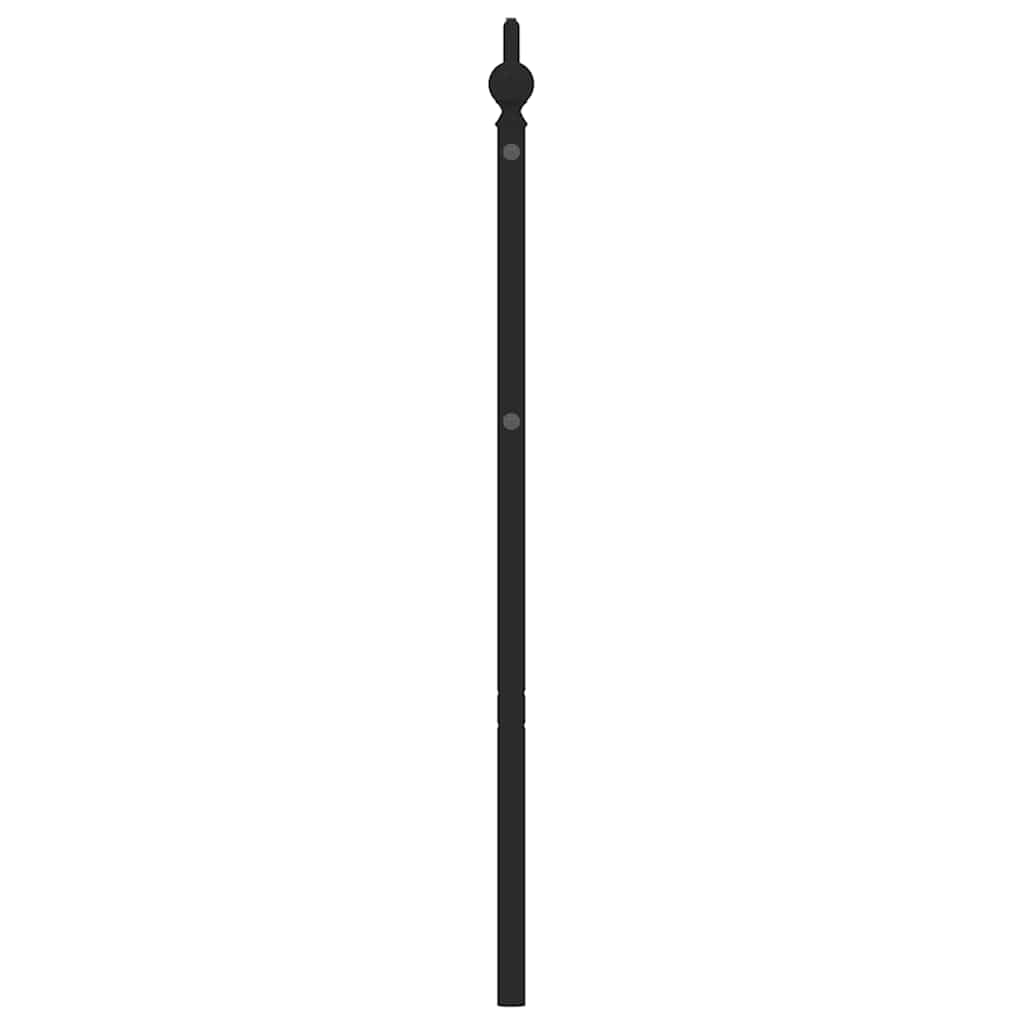 udskiftningsgavl 193 cm metal sort