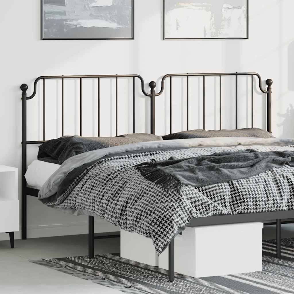 udskiftningsgavl 193 cm metal sort
