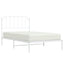 sengeramme med sengegavl 107x203 cm metal hvid