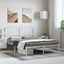 sengeramme med sengegavl 150x200 cm metal hvid