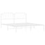 sengeramme med sengegavl 183x213 cm metal hvid