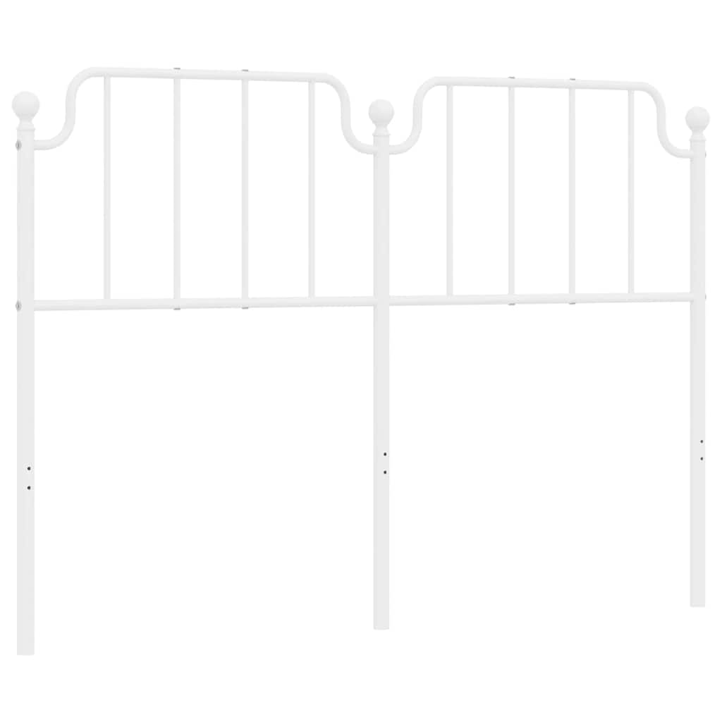 udskiftningsgavl 135 cm metal hvid