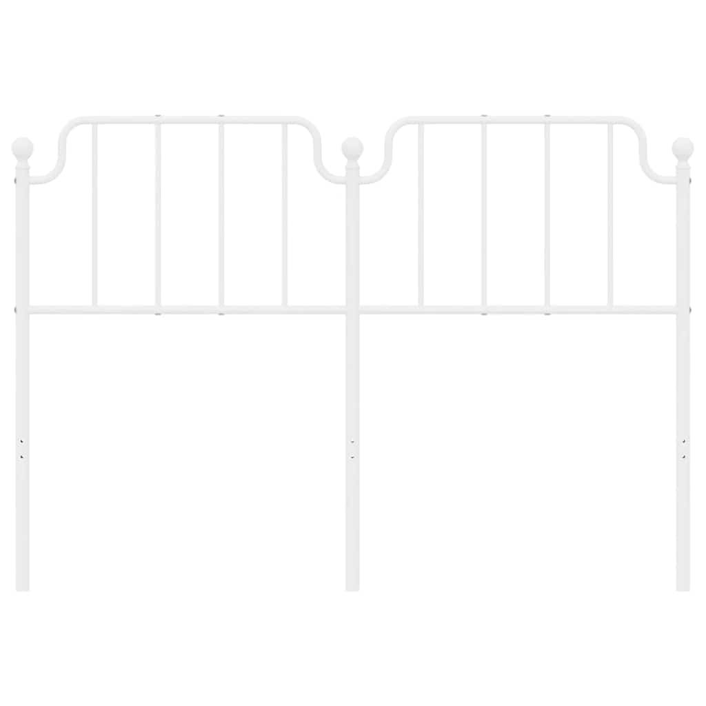 udskiftningsgavl 135 cm metal hvid