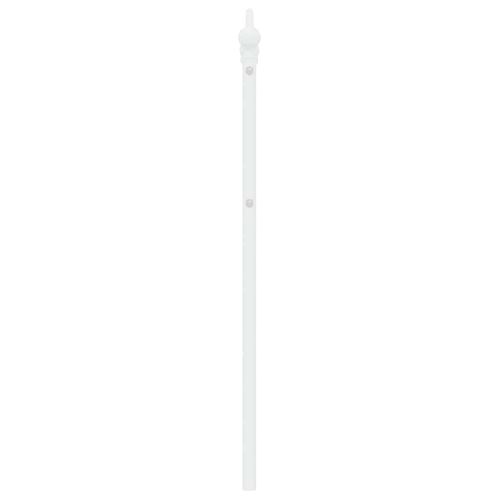 udskiftningsgavl 135 cm metal hvid