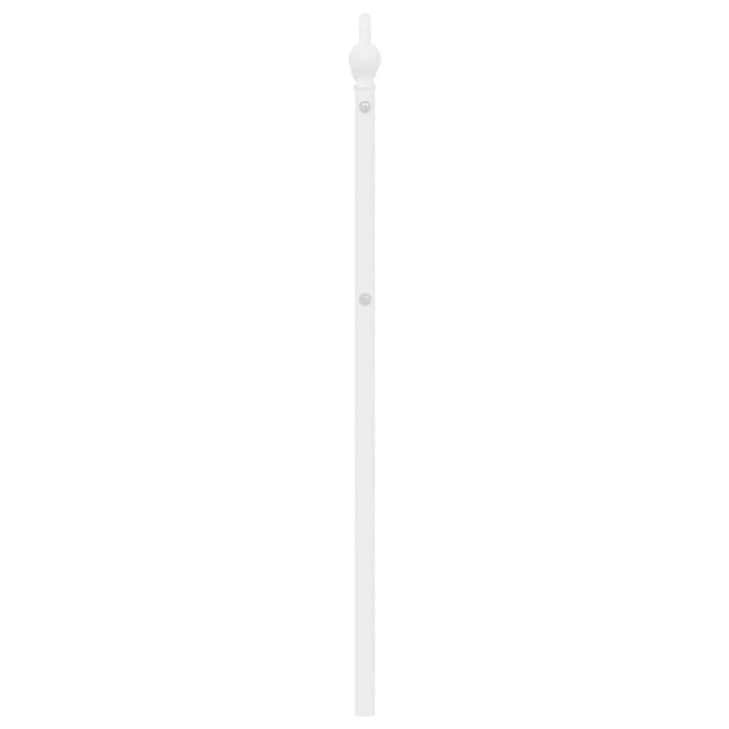 udskiftningsgavl 180 cm metal hvid
