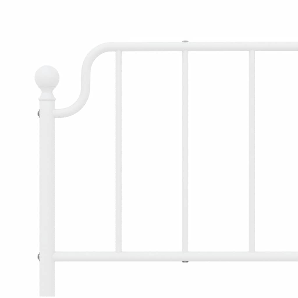 udskiftningsgavl 180 cm metal hvid