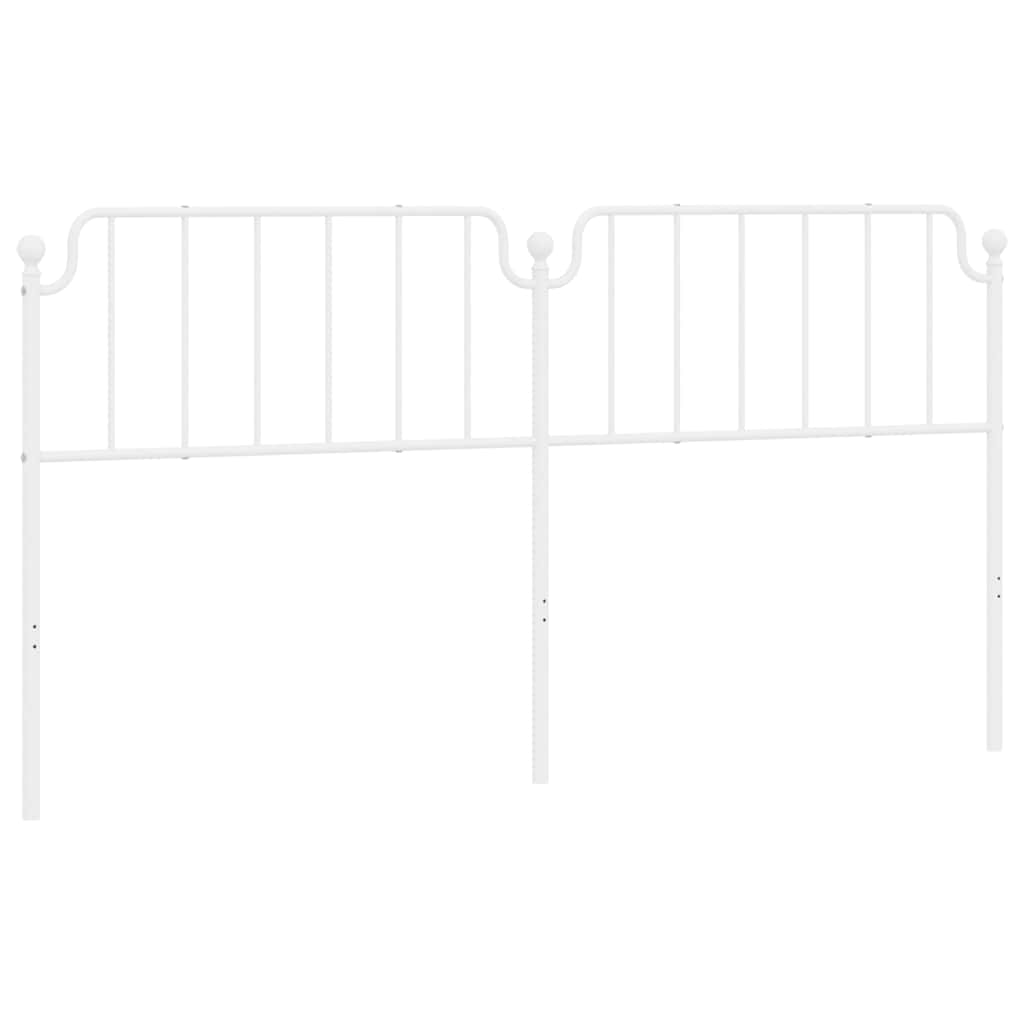 udskiftningsgavl 193 cm metal hvid