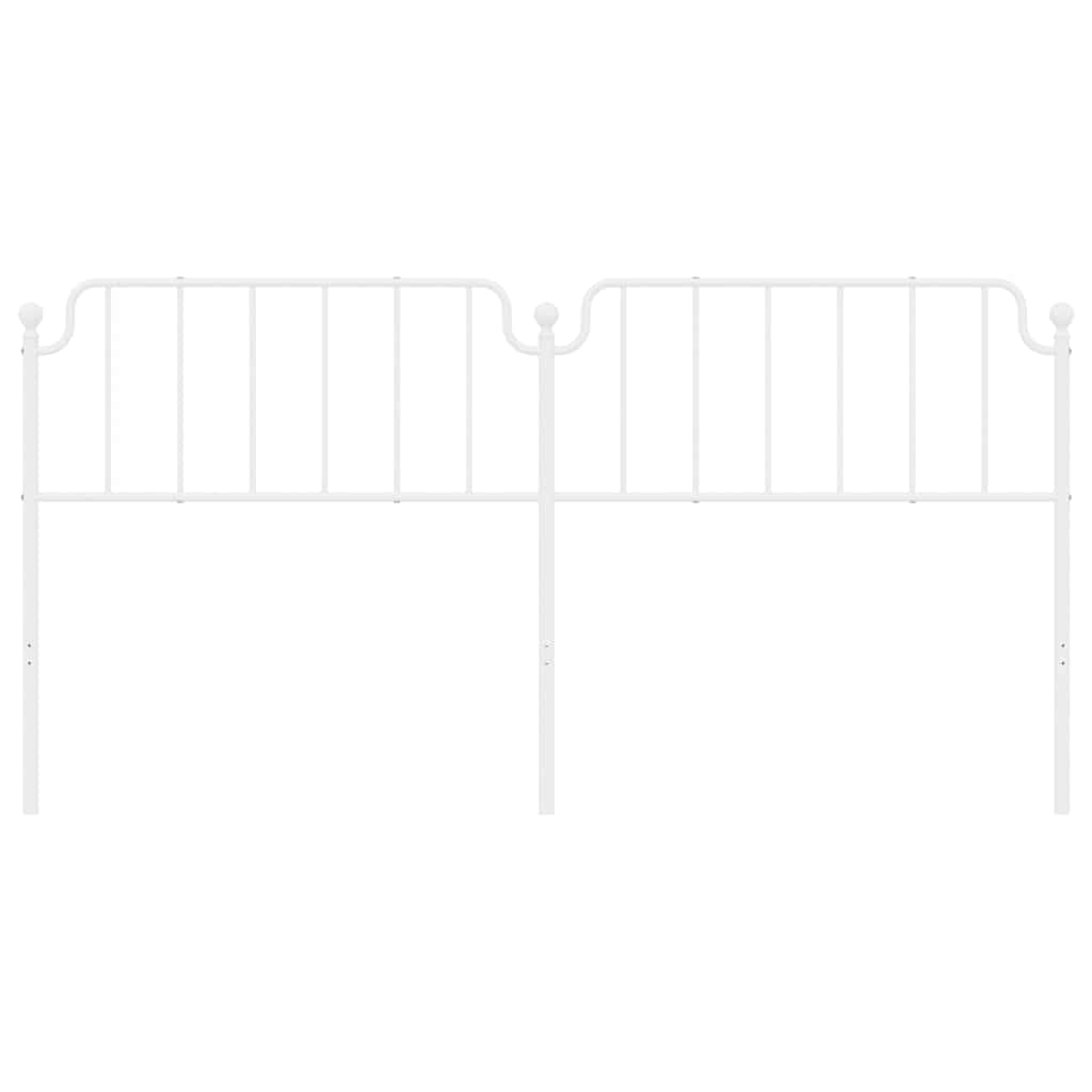 udskiftningsgavl 193 cm metal hvid