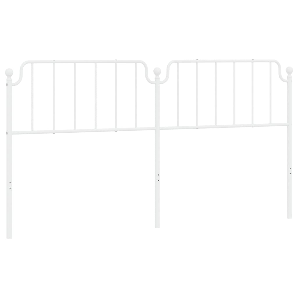 udskiftningsgavl 200 cm metal hvid