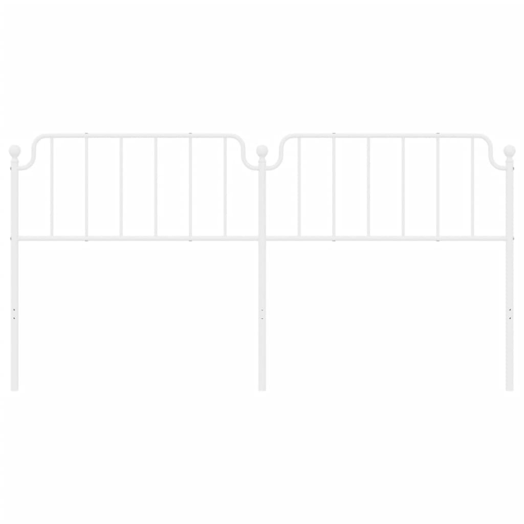 udskiftningsgavl 200 cm metal hvid