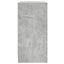 skab med glaslåger 68x37x75,5 cm betongrå