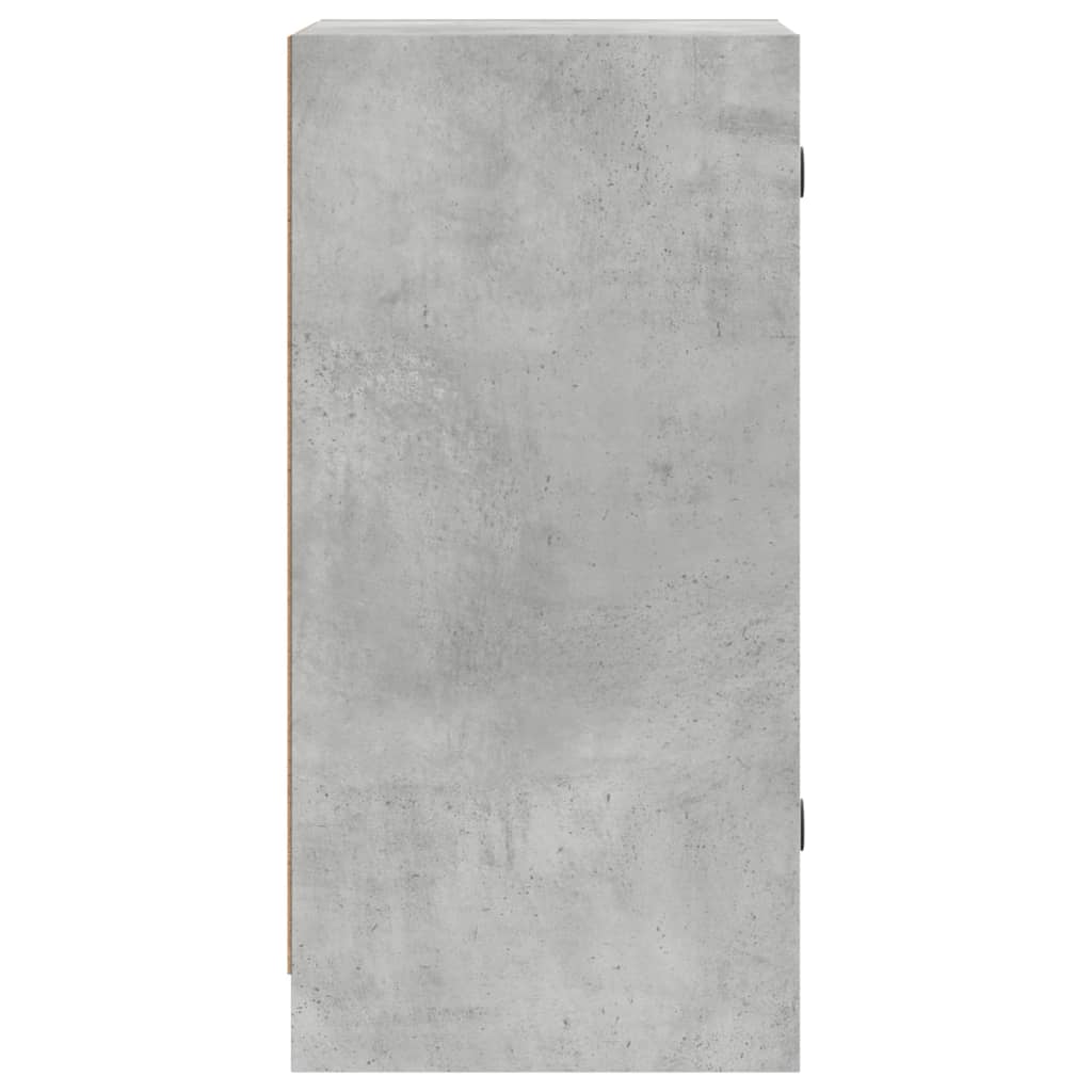 skab med glaslåger 35x37x75,5 cm betongrå