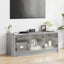 skab med glaslåger 102x37x42 cm grå sonoma-eg
