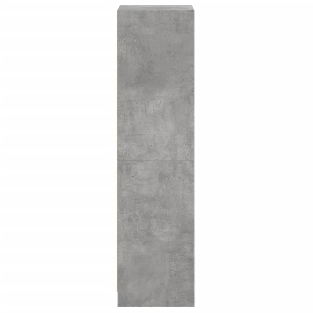 skab med glaslåge 35x37x142 cm betongrå