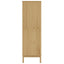 klædeskab FLORO 77x53x171 cm massivt fyrretræ gyldenbrun