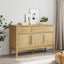 skænk FLORO 114x43x74 cm massivt fyrretræ gyldenbrun