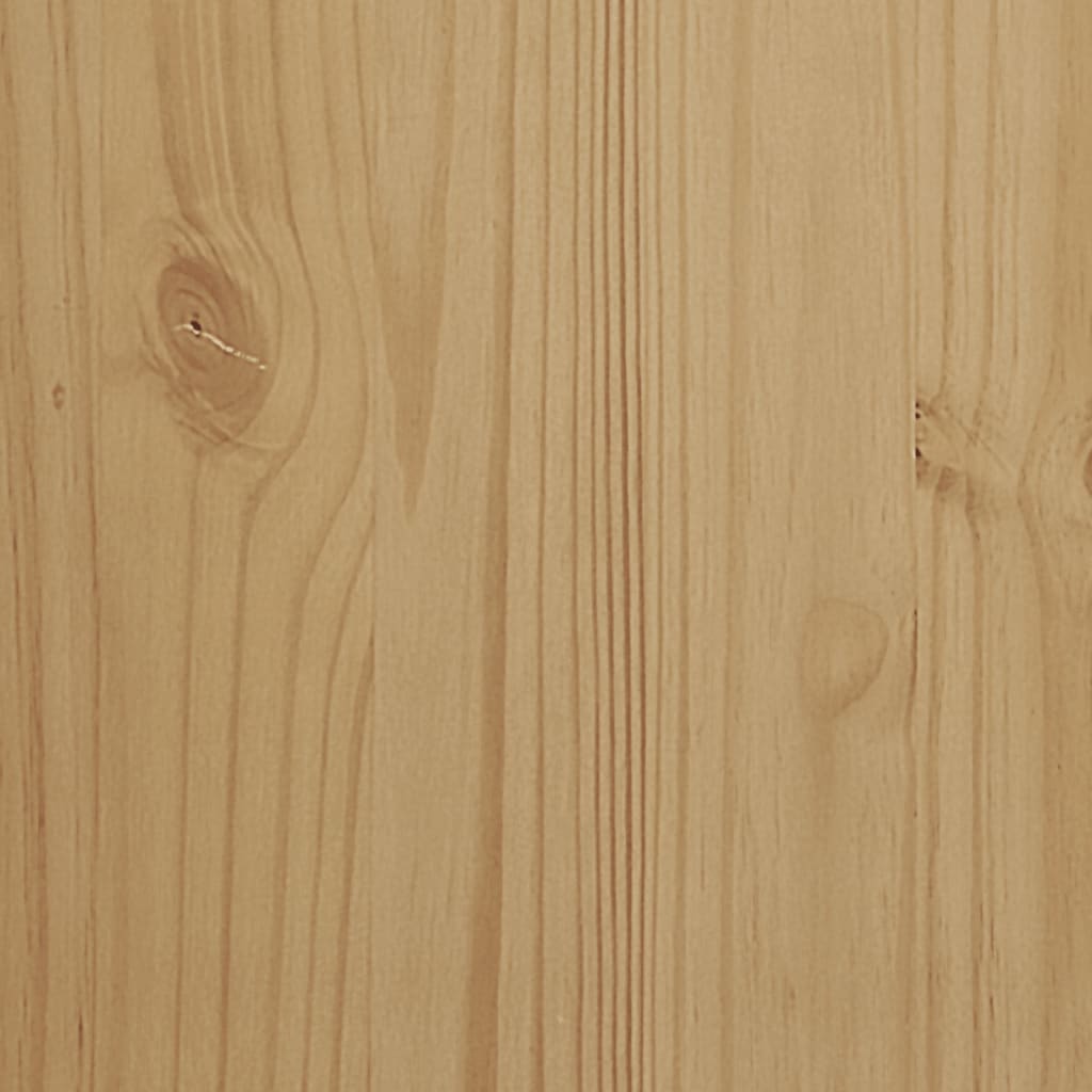 skænk FLORO 114x43x74 cm massivt fyrretræ gyldenbrun