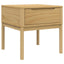 lampebord FLORO 55x55x54 cm massivt fyrretræ gyldenbrun