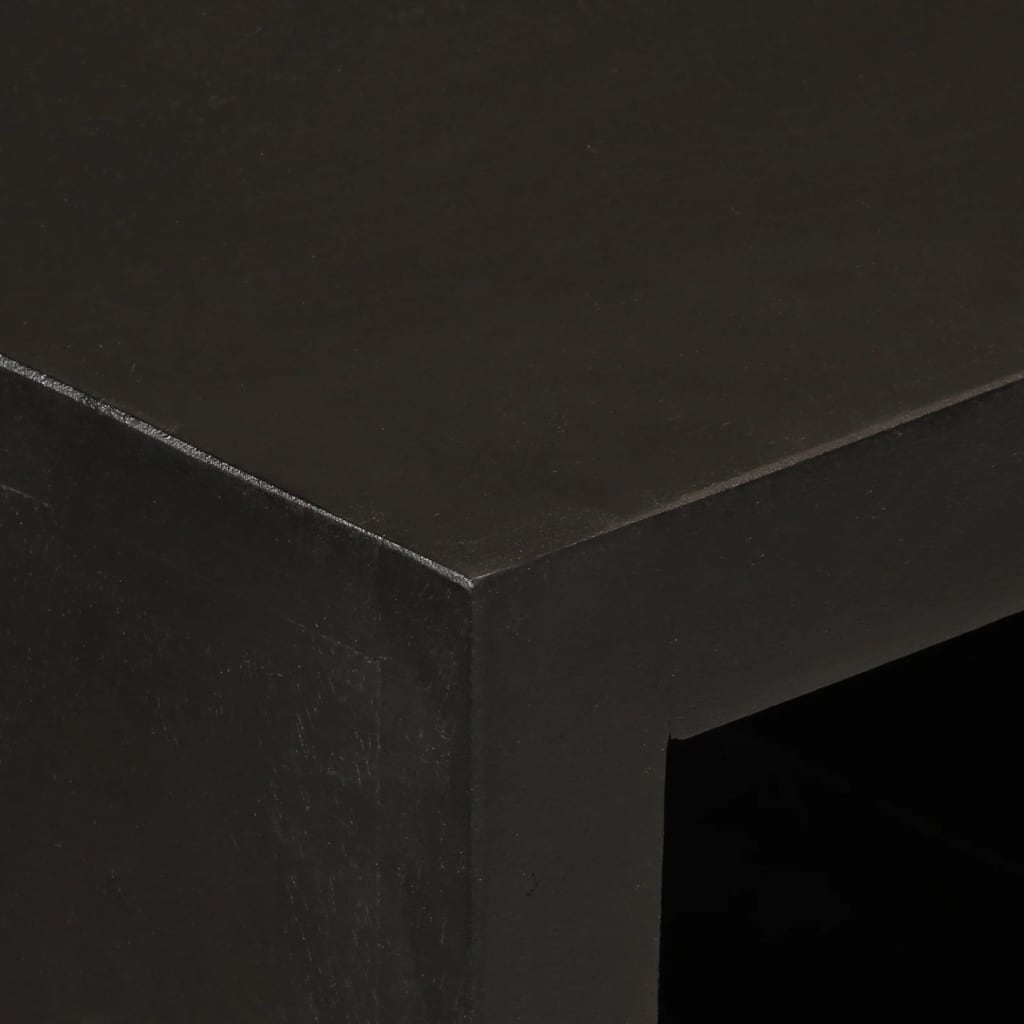 skænk 55x30x76 cm massivt mangotræ og jern sort