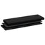 opbevaringsbænk foldbar PVC sort