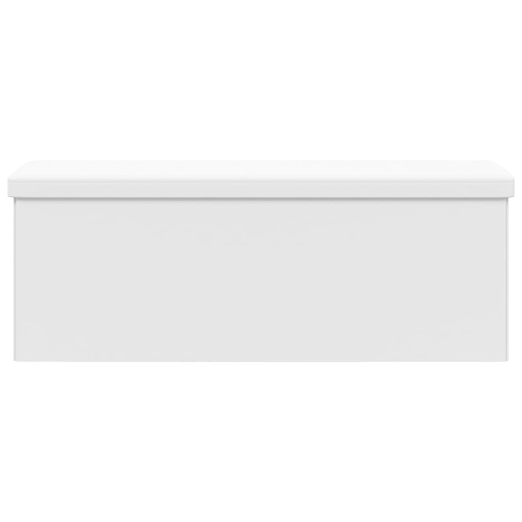 opbevaringsbænk foldbar PVC hvid