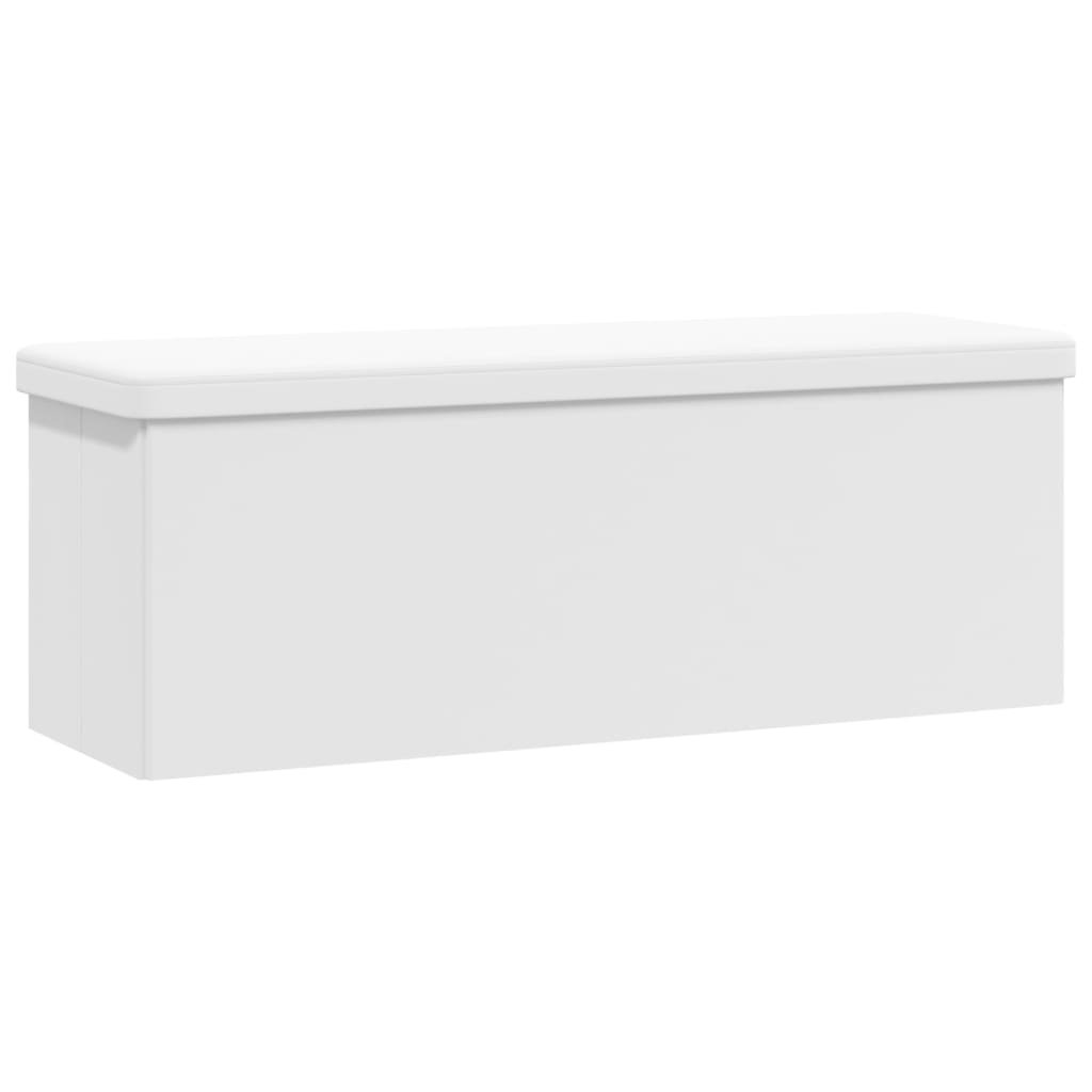 opbevaringsbænk foldbar PVC hvid