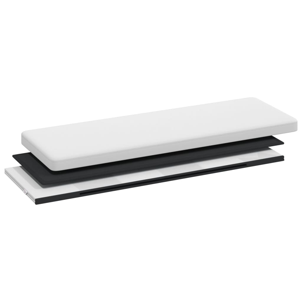 opbevaringsbænk foldbar PVC hvid