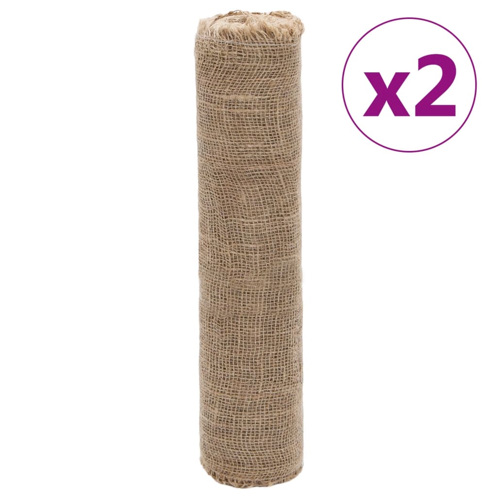 juteruller 2 stk. 0,5x50 m 200 gsm 100 % jute
