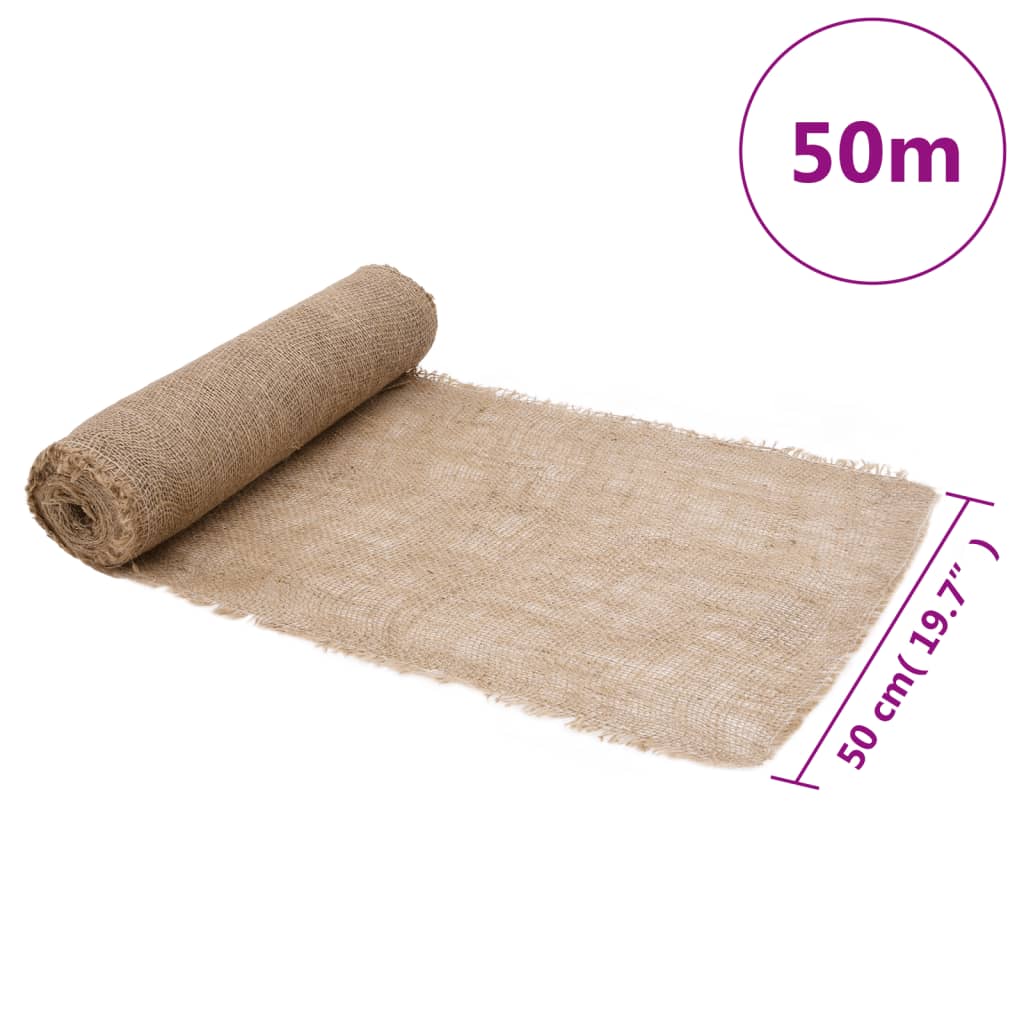 juteruller 2 stk. 0,5x50 m 200 gsm 100 % jute