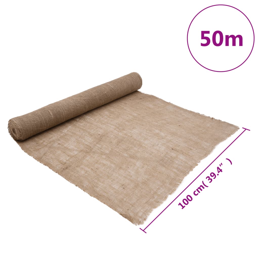 juteruller 2 stk. 1x50 m 200 gsm 100 % jute