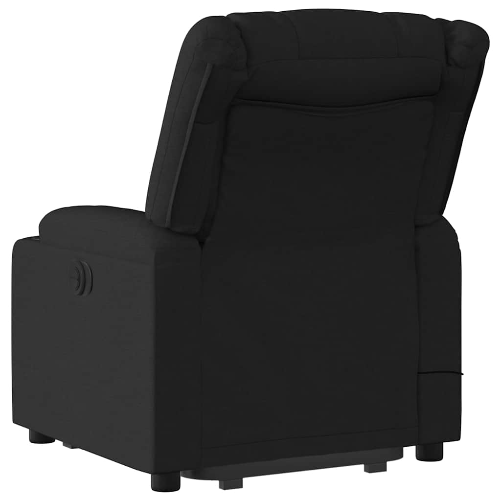 elektrisk massagestol med løftefunktion stof sort