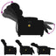 eldrevet massagestol stof sort