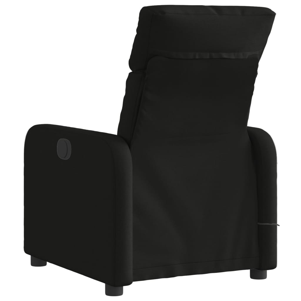 eldrevet massagestol stof sort